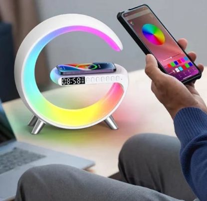 Picture of G63 Atmosphere RGB Light Bluetooth Speaker With Wireless Charging