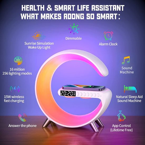 Picture of G63 Atmosphere RGB Light Bluetooth Speaker With Wireless Charging