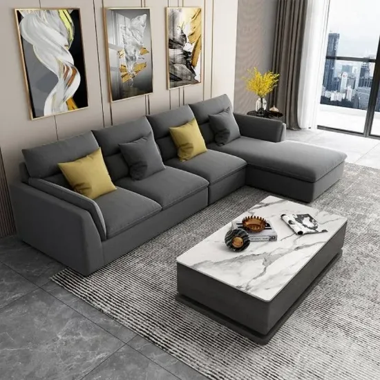 Picture of كنبة زاوية نيفرا - رمادي غامق